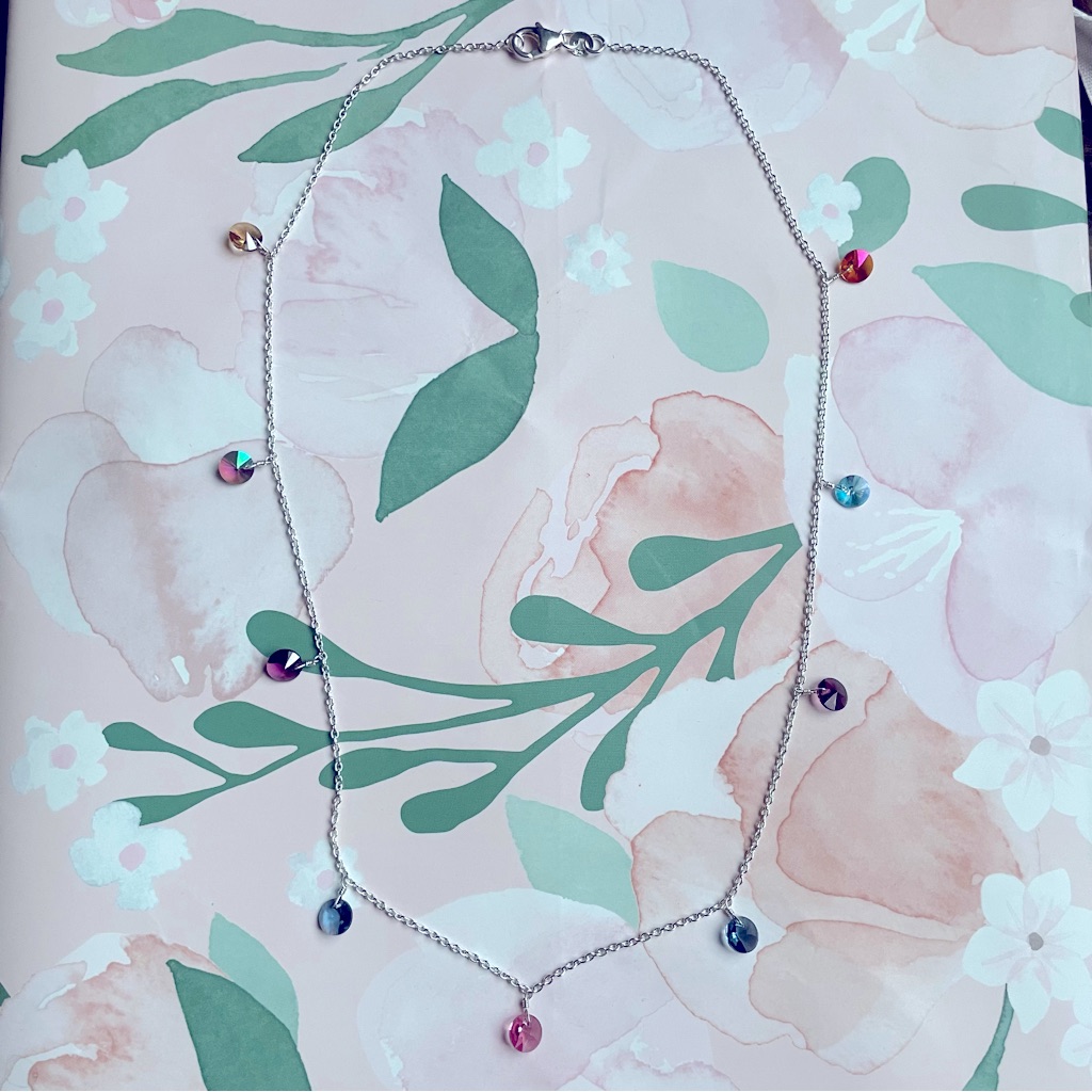 Sterling Silver Crystal Accent Necklace